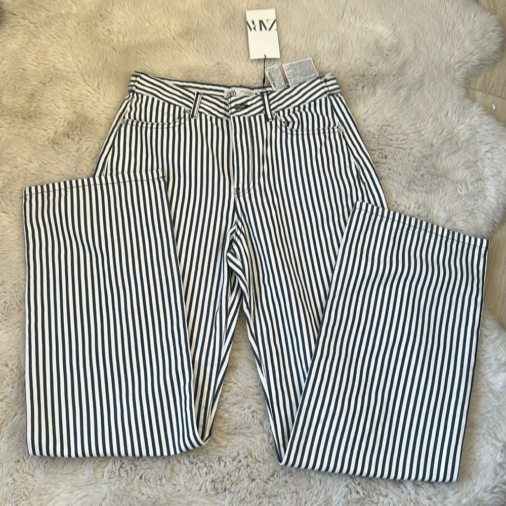 NWT ZARA STRIPED PANTS